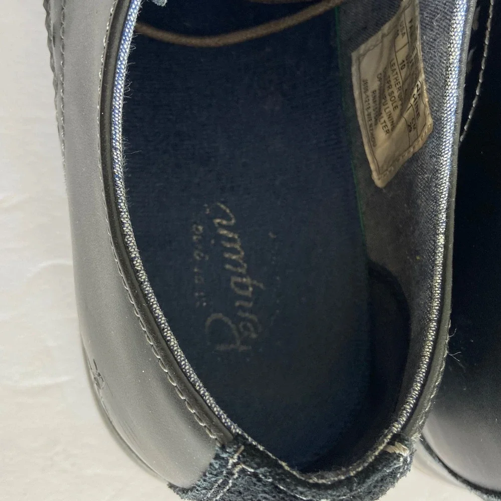 Original Penguin Walter Black Leather Oxford Dress Shoes Mens 11 OP100688W